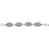 Pulsera Oval-Plata 925-Piedra calcedonia-PU3491 conpiedra