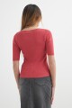 Sweater cuello bote MARRON