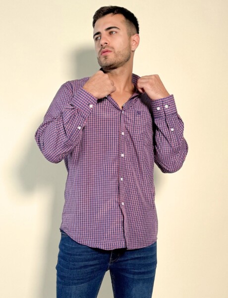 Camisa a cuadros Seth Rojo