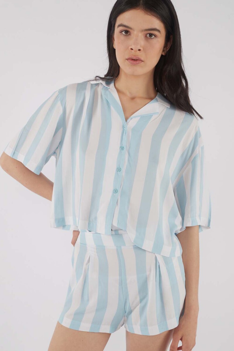 Camisa Penelope - Celeste 