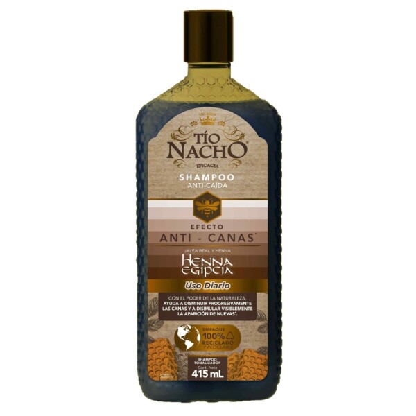 Shampoo Henna Egipcia 415 ml – Tío Nacho Anti‑Canas Shampoo Henna Egipcia 415 ml – Tío Nacho Anti‑Canas