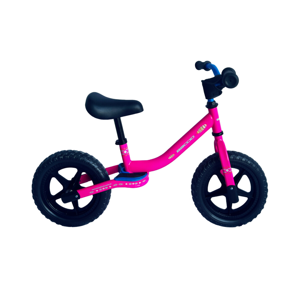 Bicicleta para niños Baccio rodado 12 Balance - Fucsia/Turquesa 
