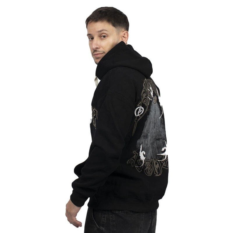 CANGURO ACTIVE HODDIE CON ESTAMPA Unisex - XC04 Negro