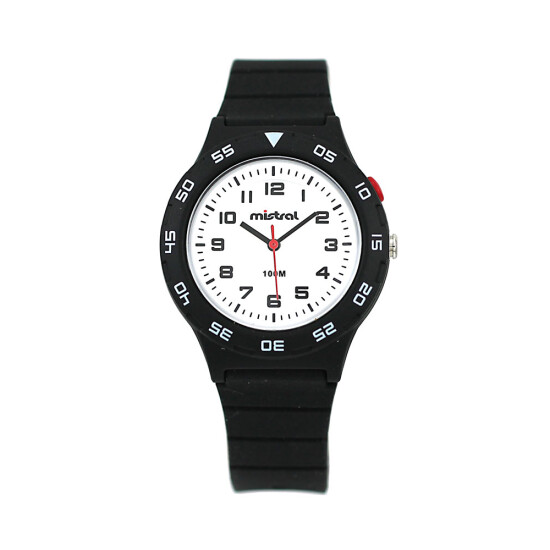 Reloj Mistral Deportivo Silicona Negro 0