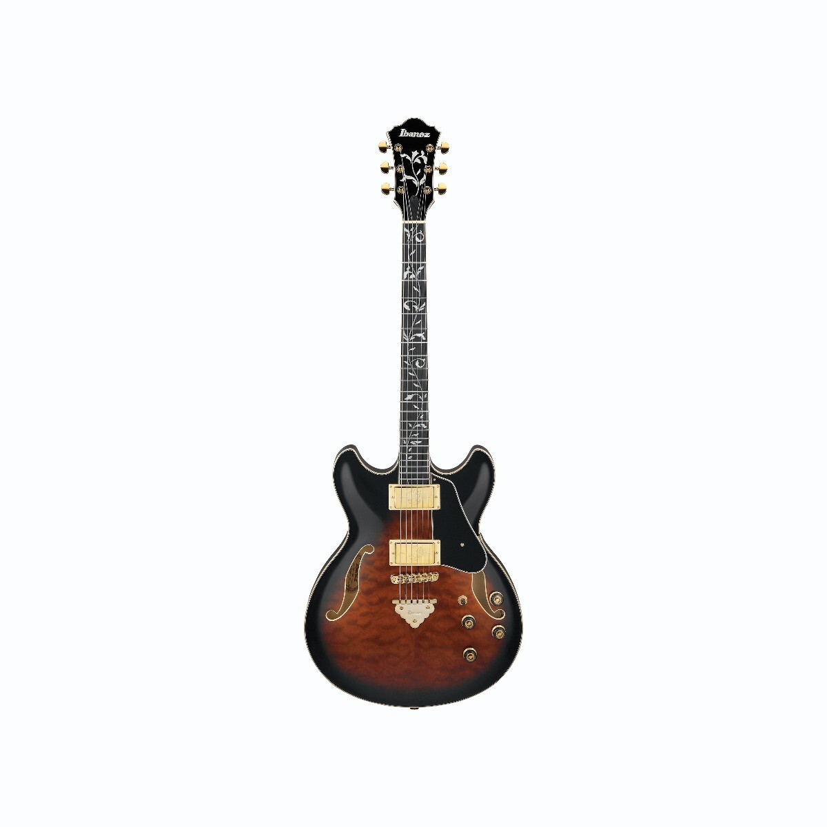Guitarra Electrica Ibanez As93qmsp-dbs Dark Brown Sunburst 