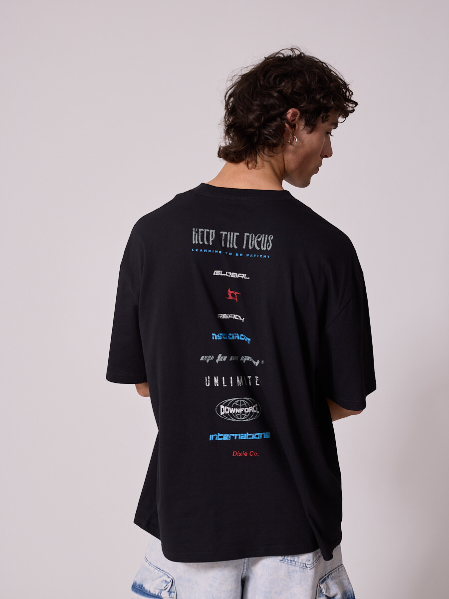 T-SHIRT RIFT DIXIE Negro