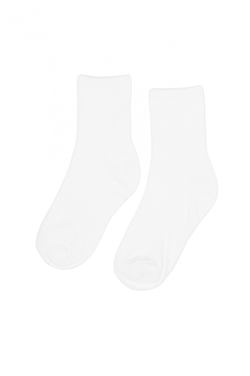 Medias Rib - Blanco 