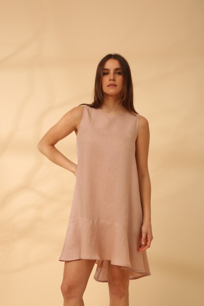 VESTIDO FOLK Rosa Viejo