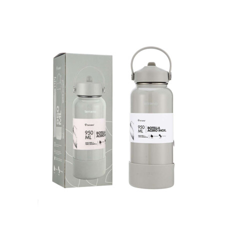 Botella Térmica Con Pico 950Ml. Oliva Metalizado