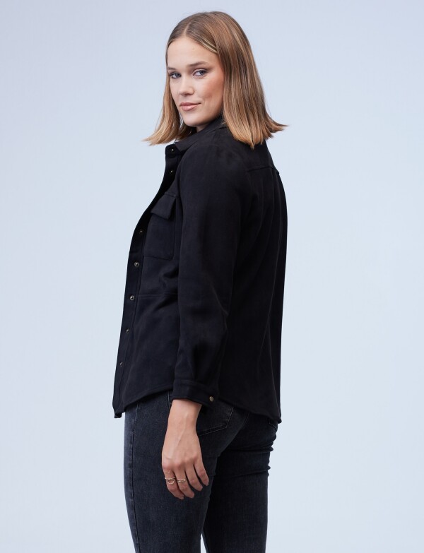 Sobrecamisa Suede NEGRO