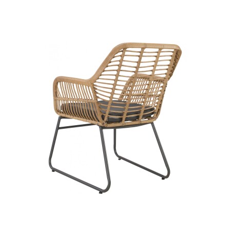 SET LIVING NATURAL/BEIGE RATTÁN SINTÉTICO Y HIERRO MADERO