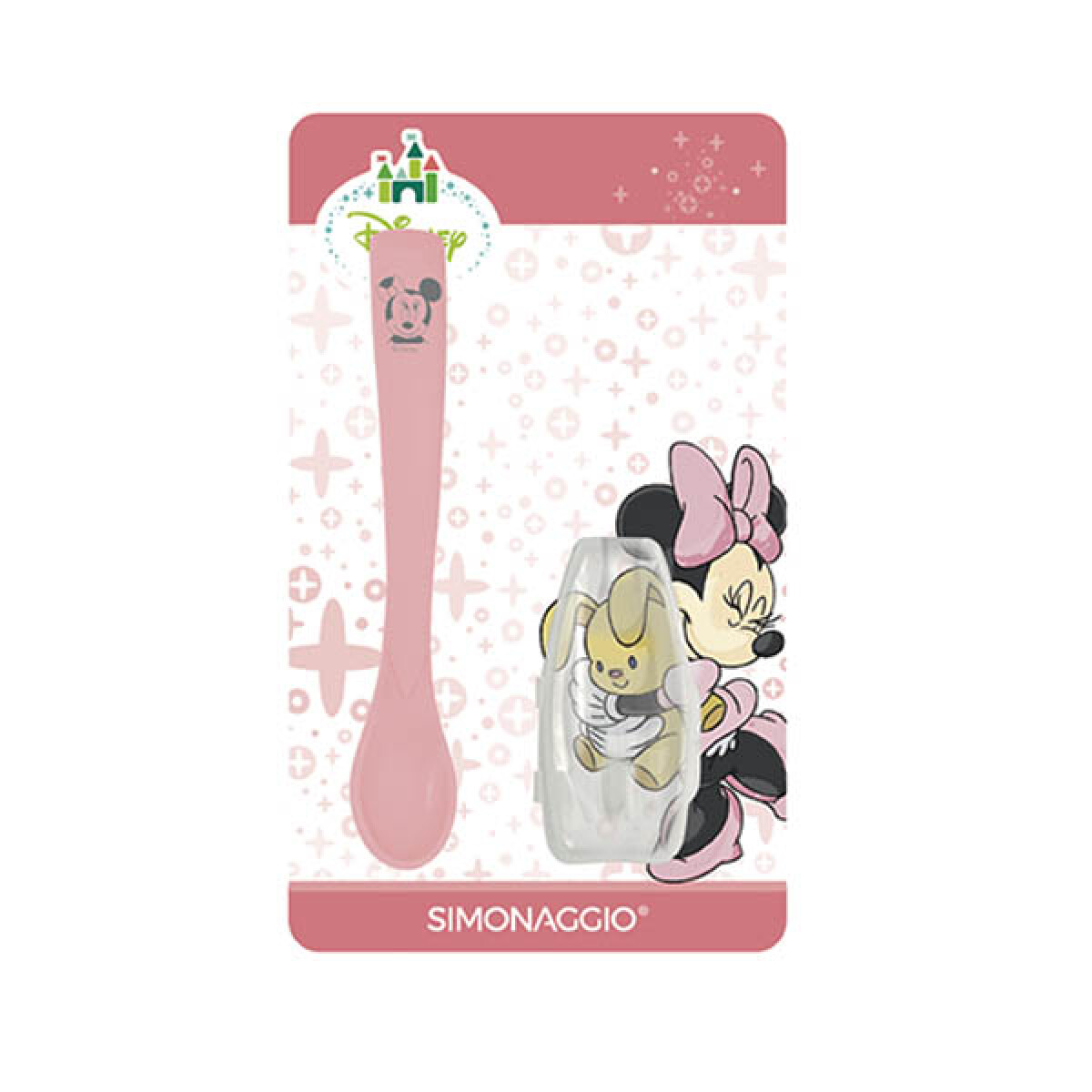 Cuchara de Goma con Estuche para Bebé Mickey y Minnie 