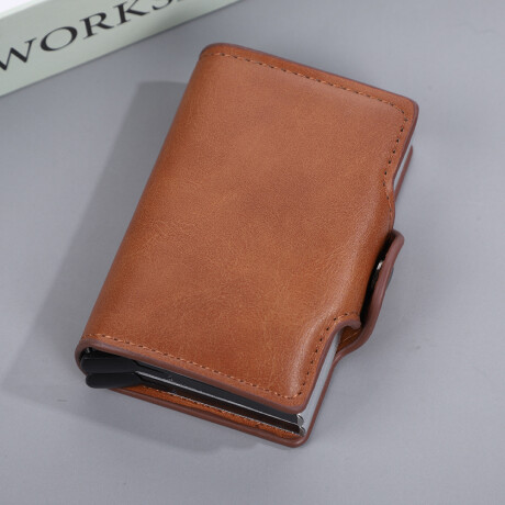 Billetera Rectangular Marrón