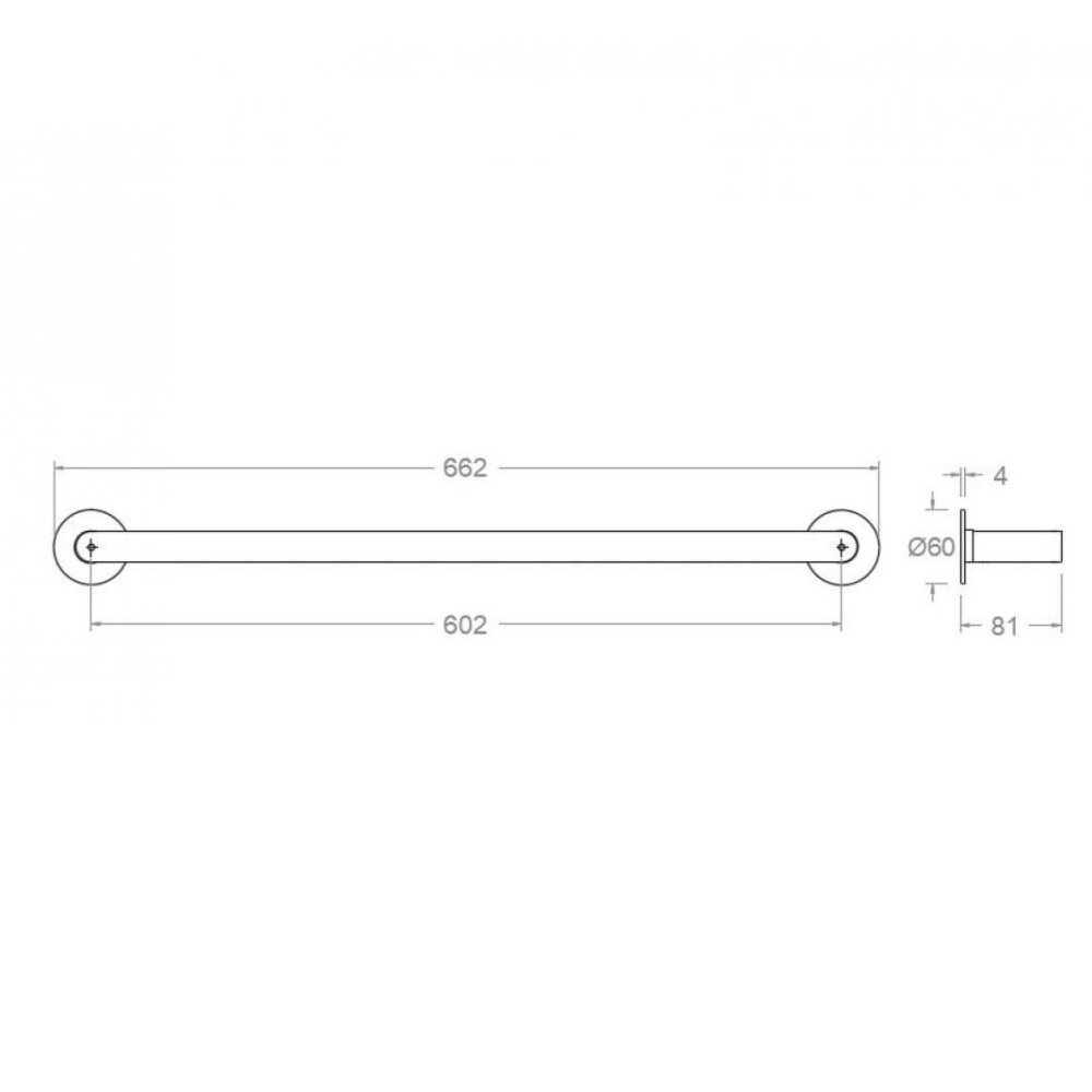 TOALLERO XL COBRE CEPILLADO 60 CM TOAL02CUC Toallero Xl Cobre Cepillado 60 Cm Toal02cuc