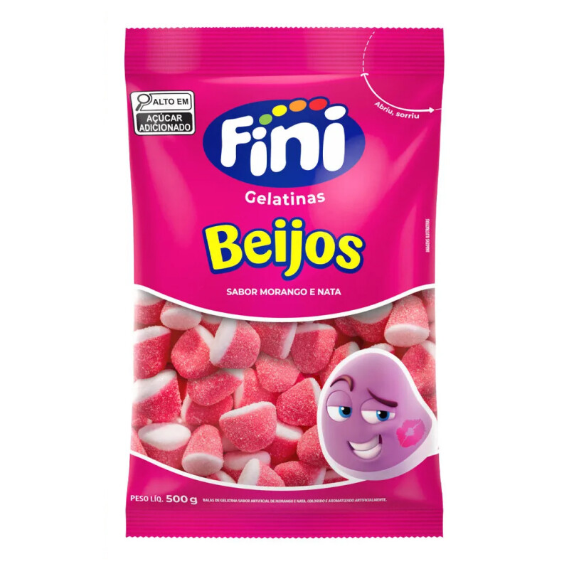 Gelatina Besos de Fresa Fini 500g Gelatina Besos de Fresa Fini 500g