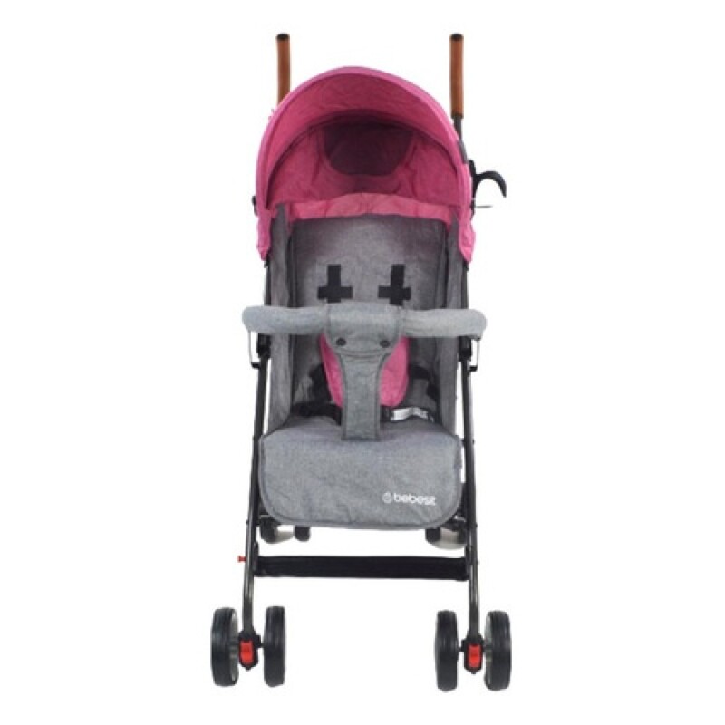 Cochecito Paragüitas Plegable Bebesit Clap Hasta 15Kg Rosa