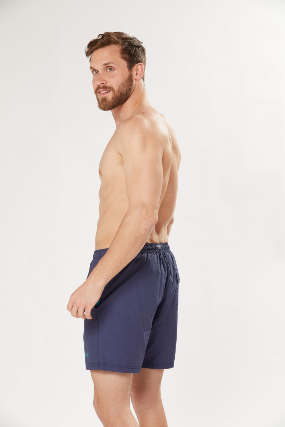 SHORT DE BAÑO LISO Piedra