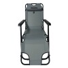 Silla playera Discovery plegable Gris
