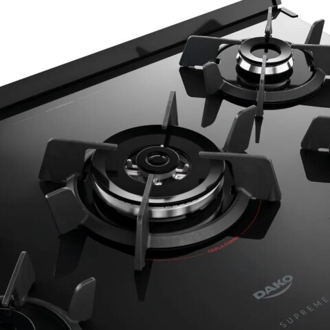 Cocina Dako Supreme Glass 5H Negro 1995 Cocina Dako Supreme Glass 5H Negro 1995