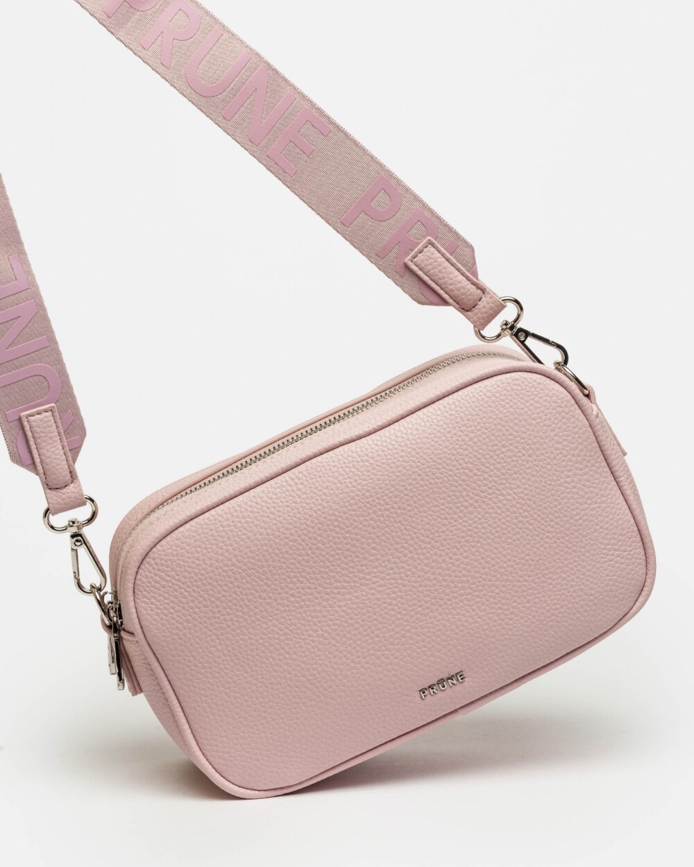 Bandolera Adisa En Efecto Cuero Rosa