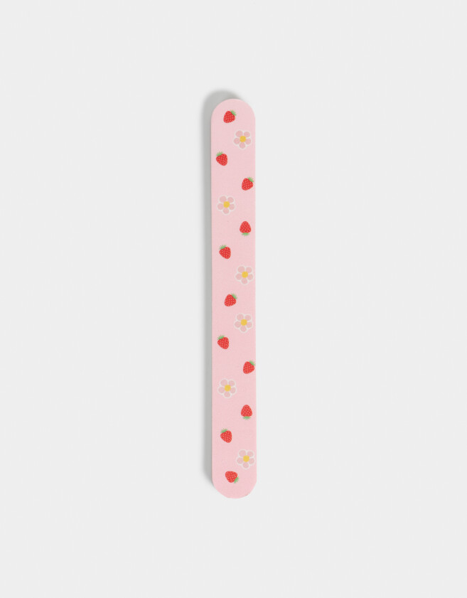 Limas Lima Para Uñas Con Estampa De Flores Y Frutillas - Combinacion Multicolor