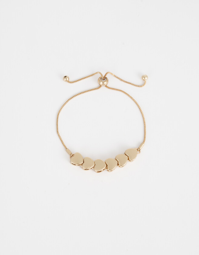 Pulseras Flexibles Con corazón Pulsera Flexible Con Corazón - Dorado