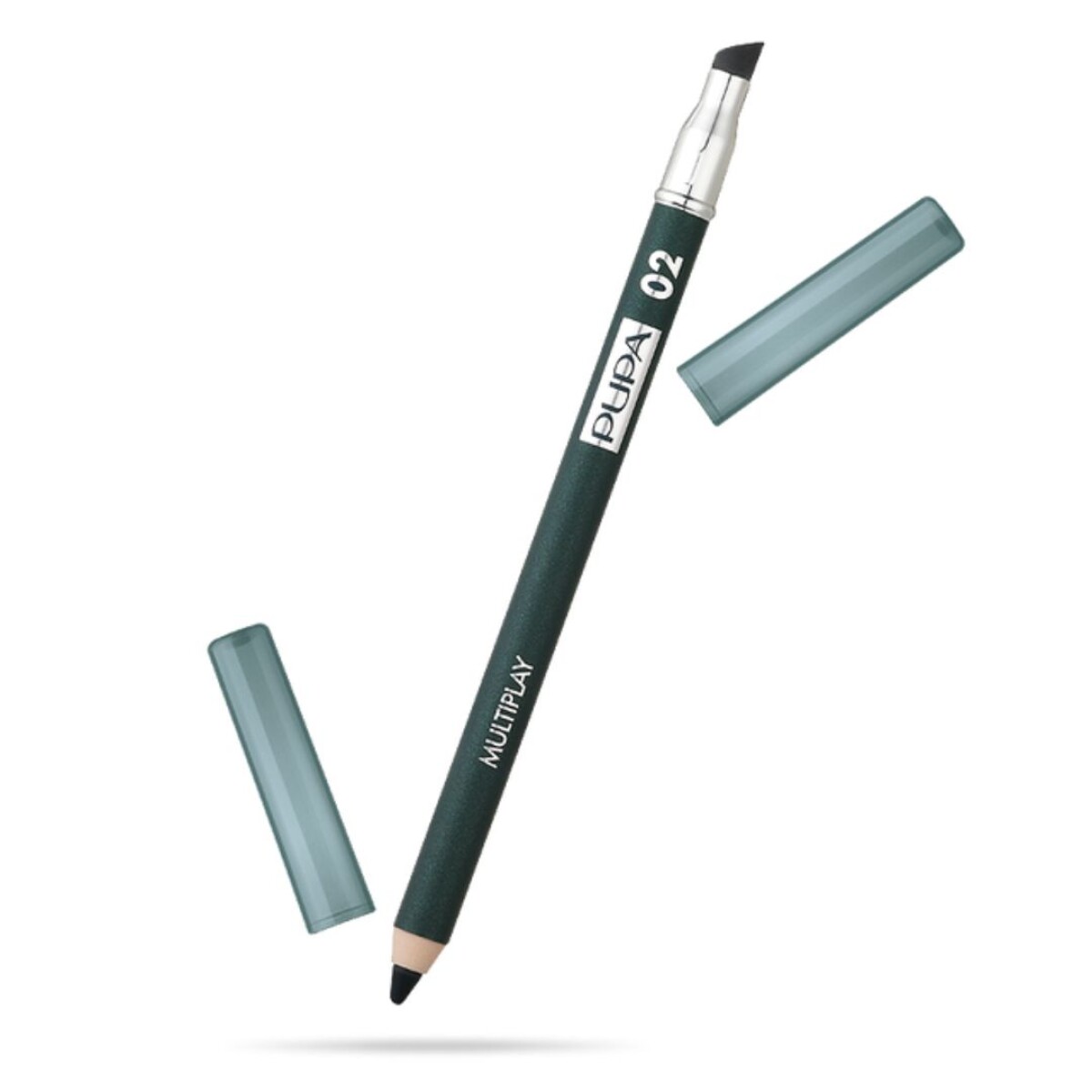 Lápiz de Ojos Multiplay Electric Green 02 con Esfumino – Pupa 