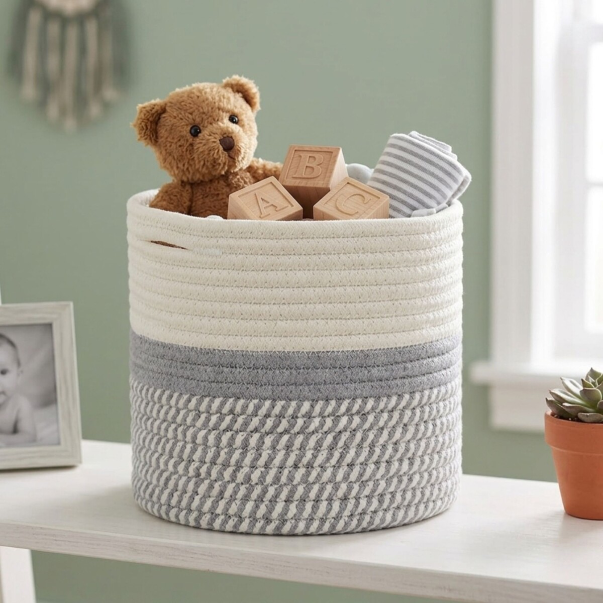 Canasto Seamix 30 cm - Gris 