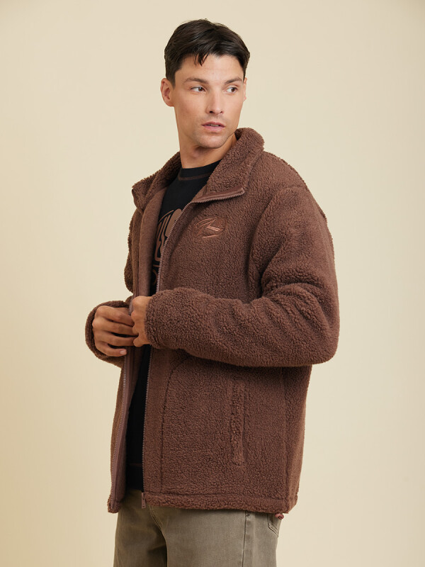CAMPERA SAYER ( SHERPA) RUSTY MarrÓn