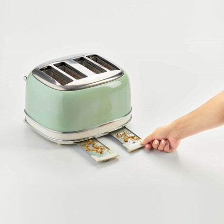 TOSTADOR ARIETE 4 TOSTADAS 1600W VERDE MOD.156