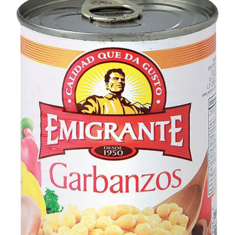 GARBANZOS EMIGRANTE COCIDOS LATA 400G GARBANZOS EMIGRANTE COCIDOS LATA 400G