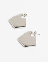 Aros Argollas Metal Argollas De Acero Plateadas - Plateado Rodio