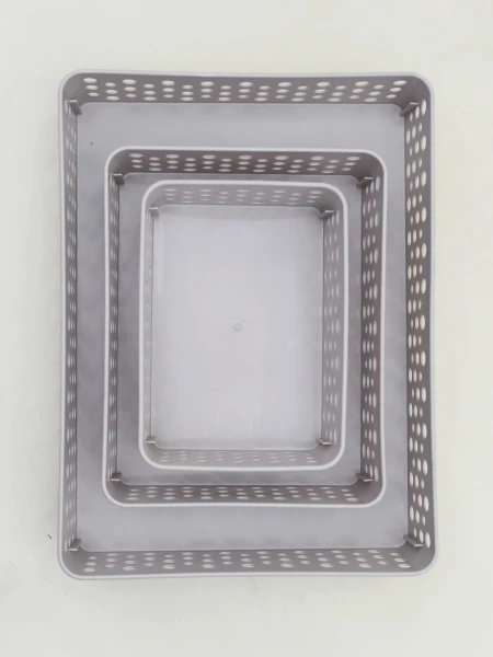 CANASTO ORGANIZADOR SET X3 GRIS