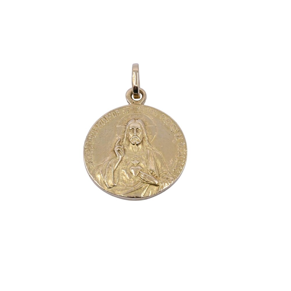 Medalla oro 18k escapulario. Medalla oro 18k escapulario.