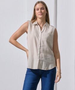 Camisa Lino BEIGE