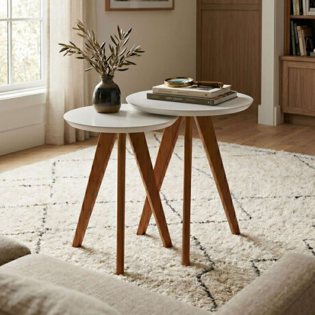 Mesa Lateral Classic Li­nea Manhattan Blanco