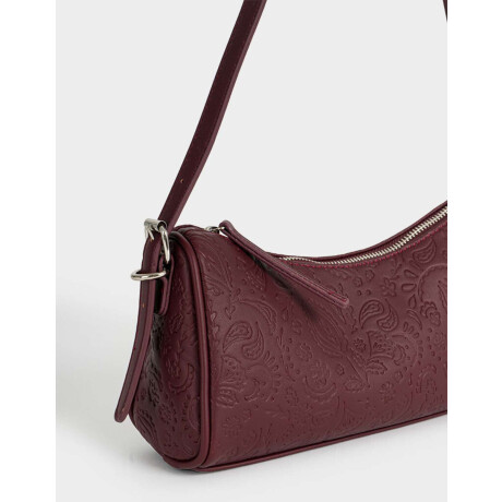 Bandolera Suede Chocolate Violeta Uva