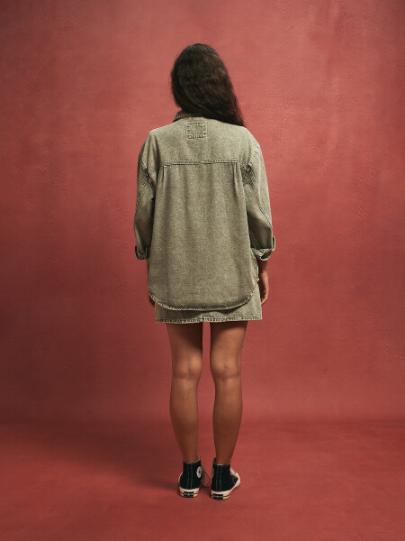 SOBRECAMISA BAHAMA VERDE GRISACEO