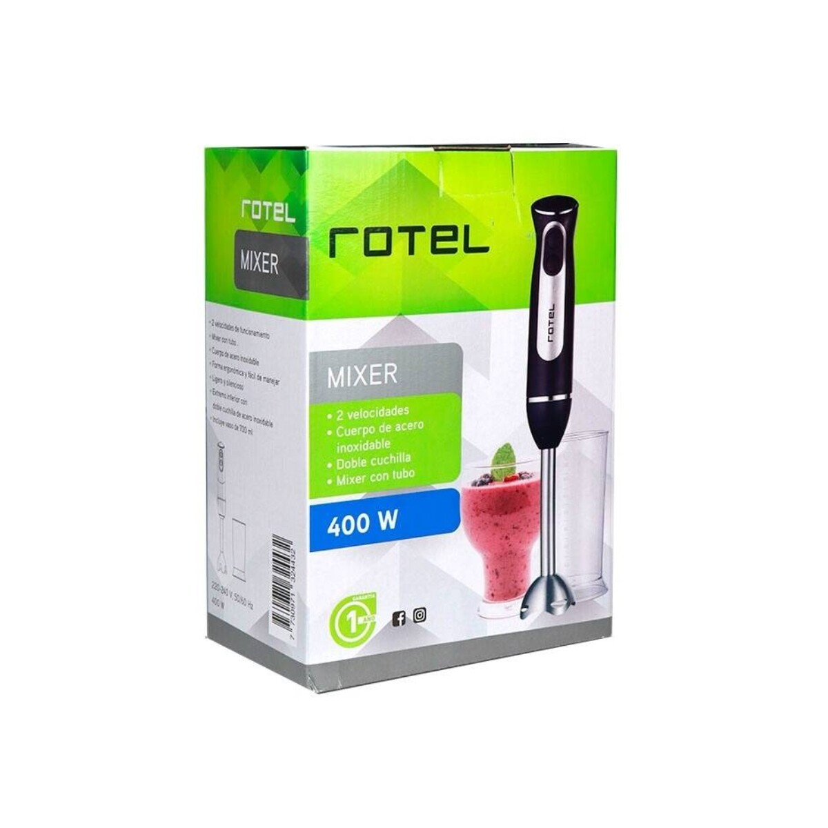Mixer Inox 400w Rotel 72724 