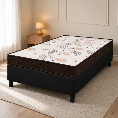 Sommier Dorado 1 Plaza Y Media Colchón Espuma Reversible Matelaseado 110 x 188 x 13 cm Sommier Dorado 1 Plaza Y Media Colchón Espuma Reversible Matelaseado 110 x 188 x 13 cm