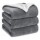 Frazada Manta Polar con Corderito 2 Plazas 200x230cm Gris