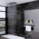 GRIFERIA ROSETA RECTANGULAR CASCADA CON PULVERIZADOR BRILLO CROMO