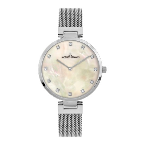 Reloj Jacques Lemans 1-2001C para mujer con correa de acero Reloj Jacques Lemans 1-2001c Para Mujer Con Correa De Acero