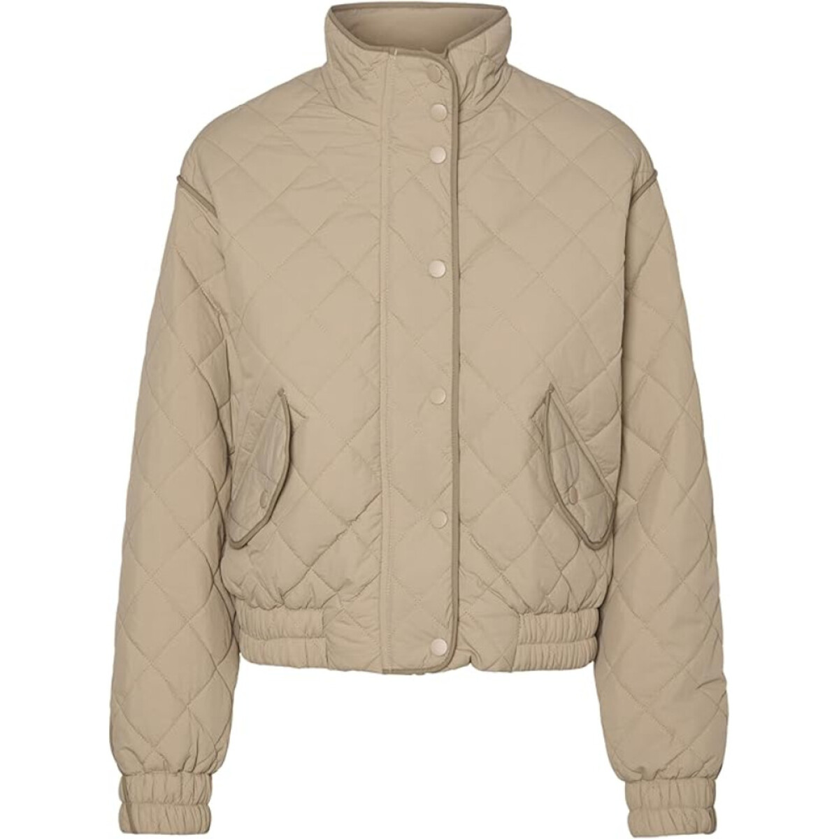 VMVILMA SHORT JACKET ENT - Silver Mink 