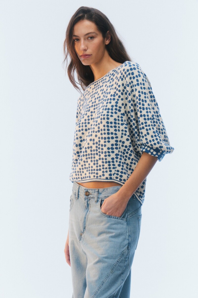 BUZO DOTS Azul