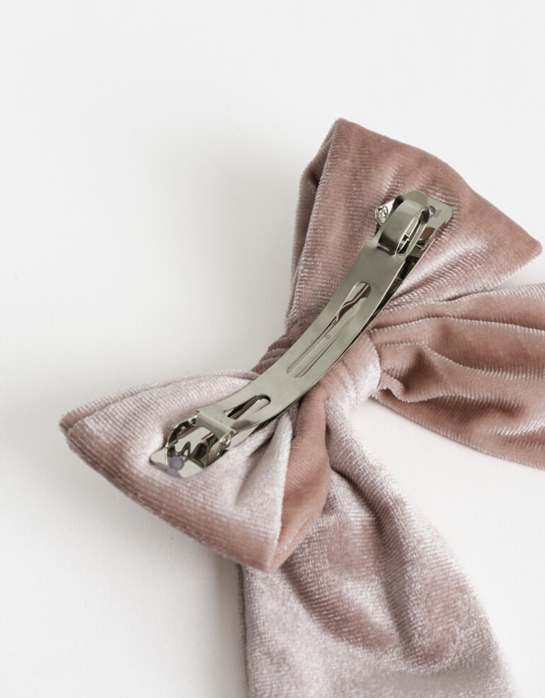 Hebillas Francesas Moño Hebilla Francesa Moño Velvet - Rosa Claro