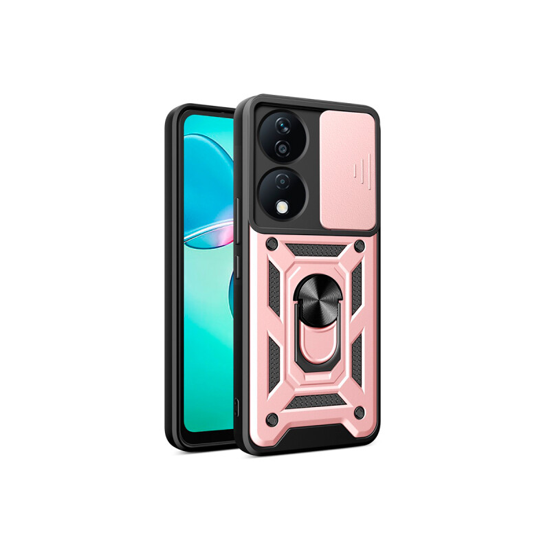 Protector para Honor X7B cubre cámara y anillo color rosa Protector Para Honor X7b Cubre Cámara Y Anillo Color Rosa