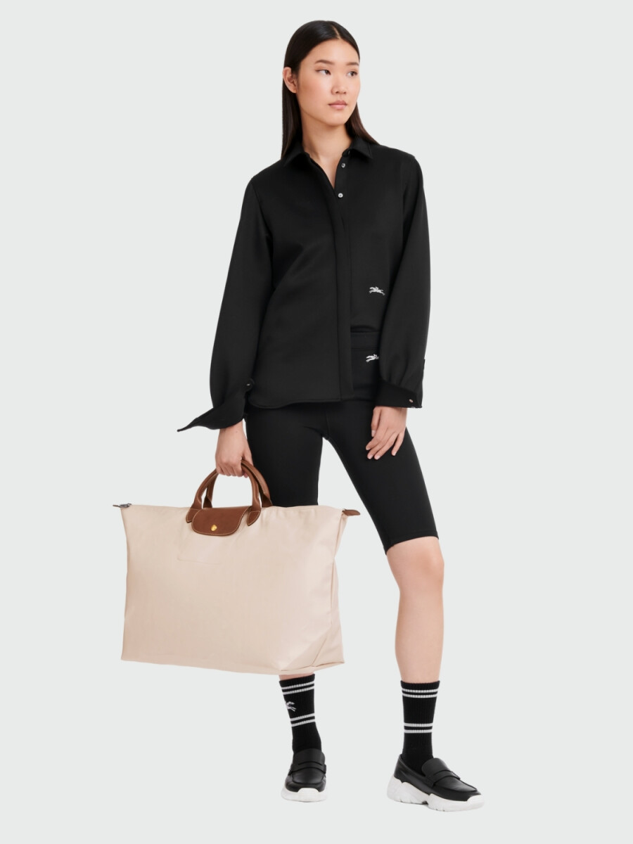 Le Pliage Original L Travel Bag - Marfil 