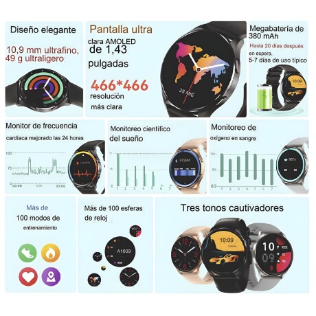 Reloj Inteligente Smartwatch Deportivo Blackview X20 Negro