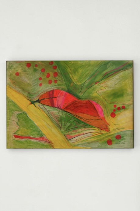 Ebullición Interna, 2025. Acrílico Sobre Cartulina. 100 x 70 cm. Ebullición Interna, 2025. Acrílico Sobre Cartulina. 100 x 70 cm.